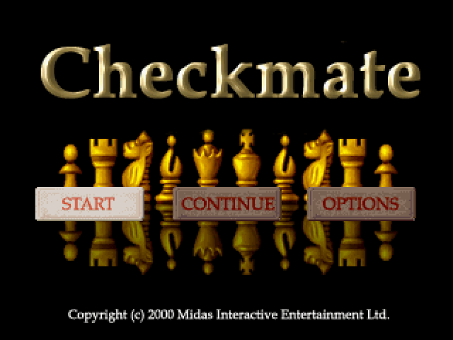 Check Mate title screen for Playstation
